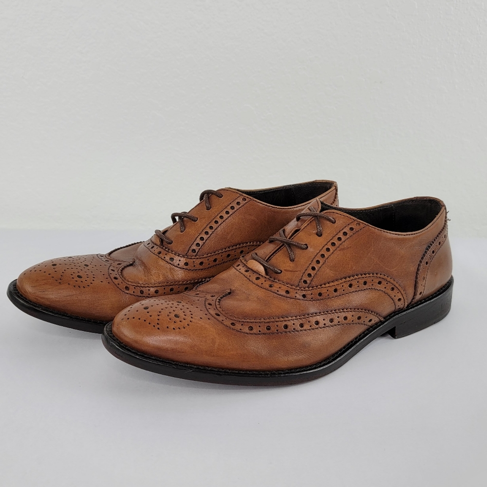 To Boot New York Adam Derrick Lthr Wingtip Oxfords
